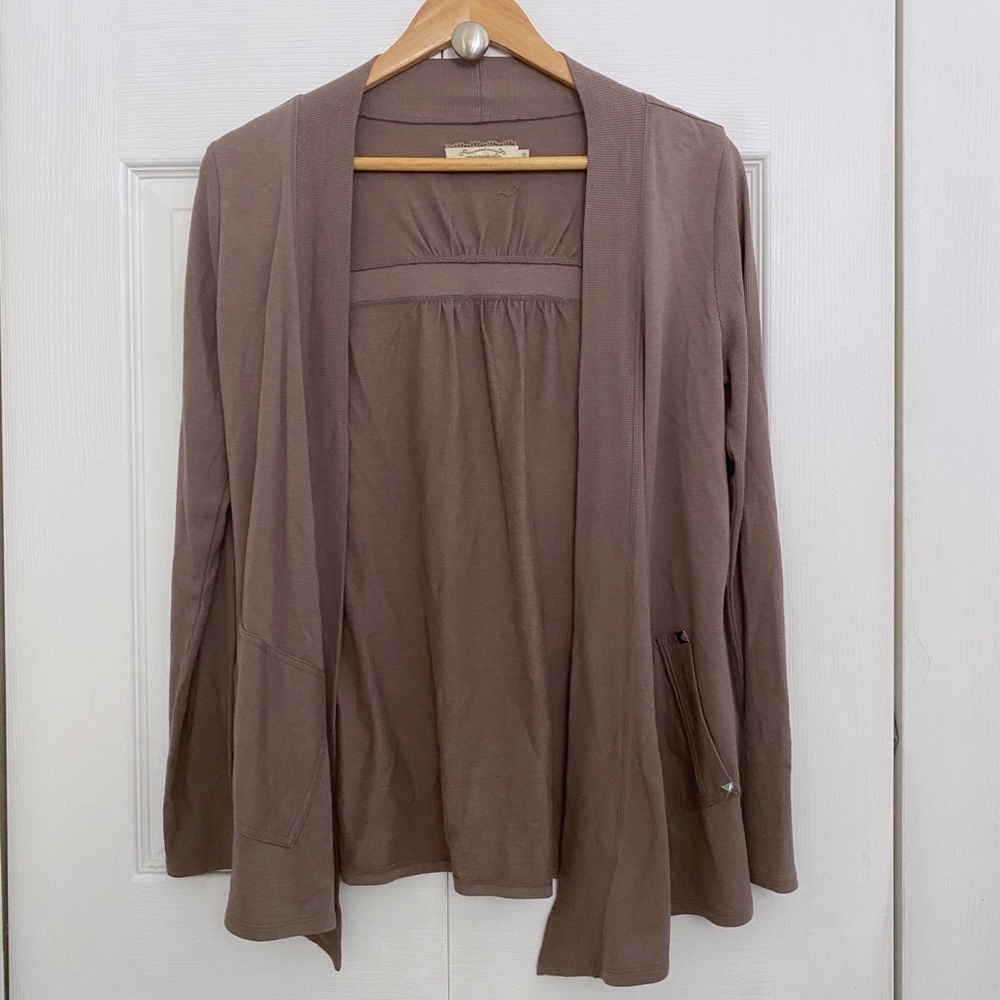 Propaganda from Plenty Taupe Cardigan